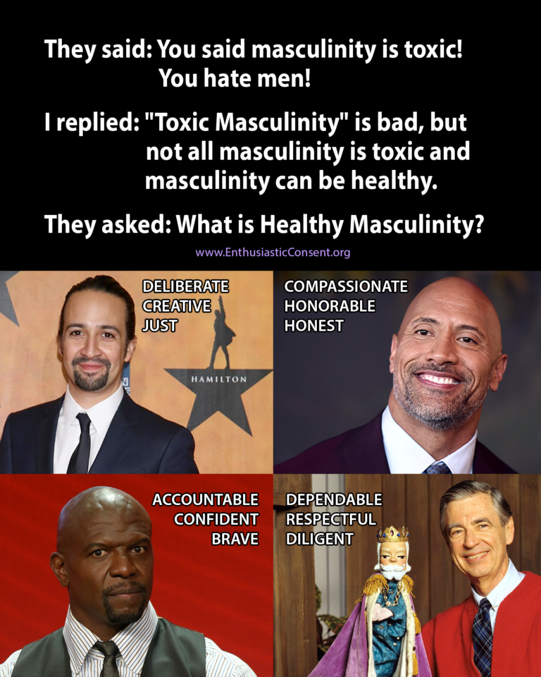 healthymasculinity 11th Principle Consent!
